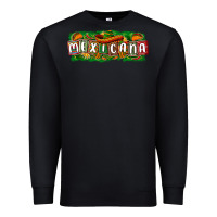Black Mexicana Premium Sweatshirt - texasbilliewilder
