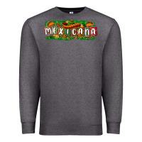 Charcoal Heather Mexicana Premium Sweatshirt - texasbilliewilder