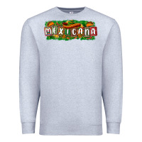 Heather Grey Mexicana Premium Sweatshirt - texasbilliewilder