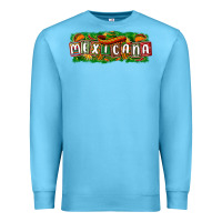 Ocean Blue Mexicana Premium Sweatshirt - texasbilliewilder