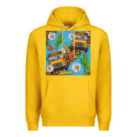 Lemon school bus seamless pattern Premium Hoodie - BundleAndBundleShop
