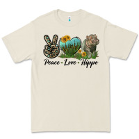 Bone Peace Love Hippo Premium Tee - LillyAllenDesigns