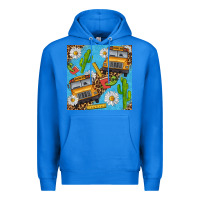 True Royal school bus seamless pattern Premium Hoodie - BundleAndBundleShop