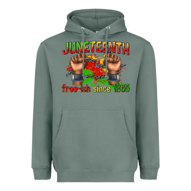 Juneteenth Free Ish Since 1865 Heavyweight Hoodie by texasbilliewilder | Teevron
