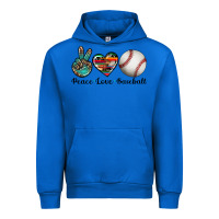 Cobalt peace love baseball Urban Hoodie - Artiststas