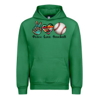 Emerald peace love baseball Urban Hoodie - Artiststas