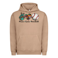 Pigment Burro peace love baseball Urban Hoodie - Artiststas