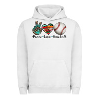 Pigment Lunar Rock peace love baseball Urban Hoodie - Artiststas