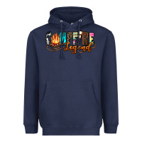 Navy campfire legend Heavyweight Hoodie - Zillion Design Studio