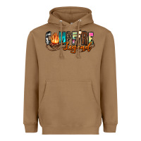 Toasted Coconut campfire legend Heavyweight Hoodie - Zillion Design Studio