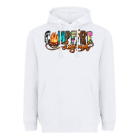 White campfire legend Heavyweight Hoodie - Zillion Design Studio