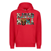 Red blessed mama Premium Hoodie - JahusDesignShop