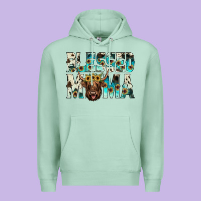 Blessed Mama Premium Hoodie Designed By Jahusdesignshop
