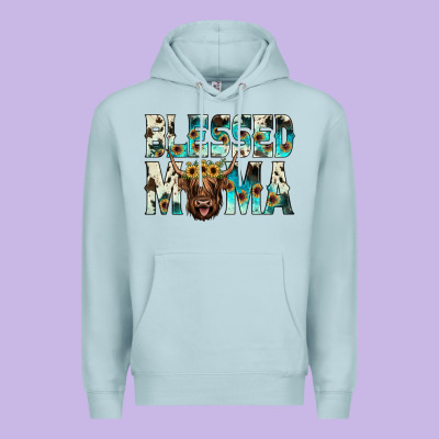 Blessed Mama Premium Hoodie Designed By Jahusdesignshop