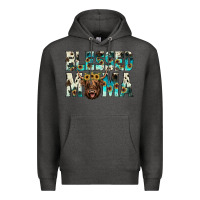 Charcoal Heather blessed mama Premium Hoodie - JahusDesignShop