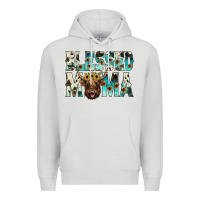 Dove Grey blessed mama Premium Hoodie - JahusDesignShop