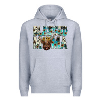 Heather Grey blessed mama Premium Hoodie - JahusDesignShop