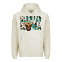 Oatmeal Heather blessed mama Premium Hoodie - JahusDesignShop