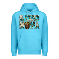 Ocean Blue blessed mama Premium Hoodie - JahusDesignShop