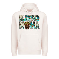 Pale Pink blessed mama Premium Hoodie - JahusDesignShop