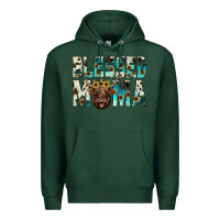 Sports Green blessed mama Premium Hoodie - JahusDesignShop