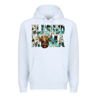 White blessed mama Premium Hoodie - JahusDesignShop