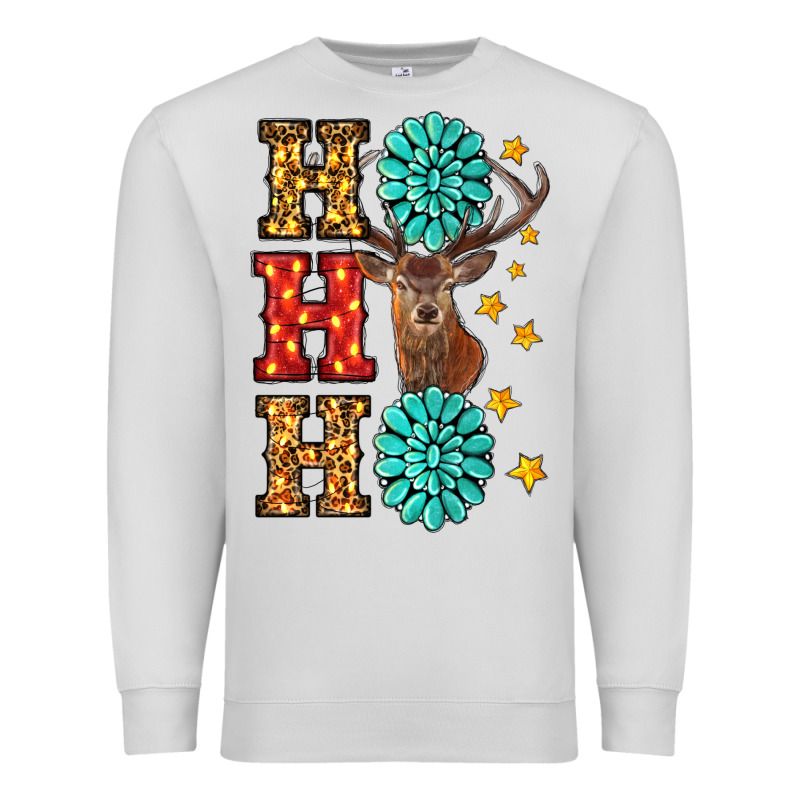 Christmas Ho Ho Ho Premium Sweatshirt by RanaPortraitStore | Teevron