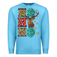 Ocean Blue christmas ho ho ho Premium Sweatshirt - RanaPortraitStore