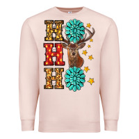 Pale Pink christmas ho ho ho Premium Sweatshirt - RanaPortraitStore