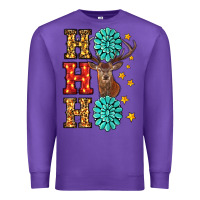 Purple christmas ho ho ho Premium Sweatshirt - RanaPortraitStore