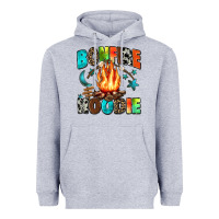 Heather Grey bonfire Heavyweight Hoodie - Zillion Design Studio