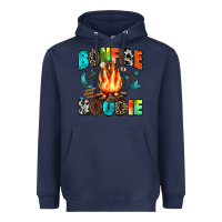 Navy bonfire Heavyweight Hoodie - Zillion Design Studio