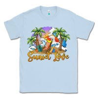 Dusty Blue sunset love Classic Tee - BarkalooDesign
