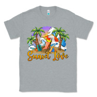 Heather Grey sunset love Classic Tee - BarkalooDesign