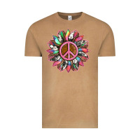 Vintage Camel sunflower and tie dye with peace sign Vintage Tee - Artiststas