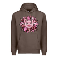 Coffee sunflower leopard Premium Hoodie - JahusDesignShop