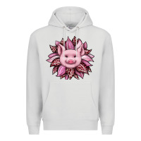 Dove Grey sunflower leopard Premium Hoodie - JahusDesignShop