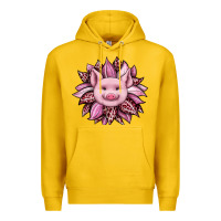 Lemon sunflower leopard Premium Hoodie - JahusDesignShop