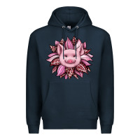 Navy sunflower leopard Premium Hoodie - JahusDesignShop