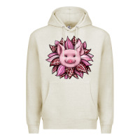 Oatmeal Heather sunflower leopard Premium Hoodie - JahusDesignShop