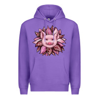 Purple sunflower leopard Premium Hoodie - JahusDesignShop