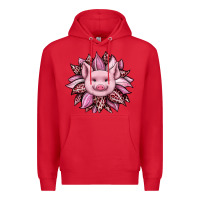 Red sunflower leopard Premium Hoodie - JahusDesignShop