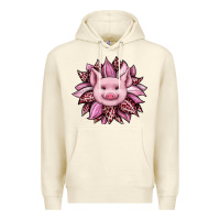Sandshell sunflower leopard Premium Hoodie - JahusDesignShop