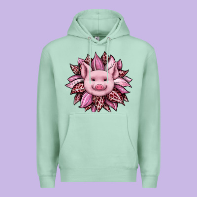 Sunflower Leopard Premium Hoodie Designed By Jahusdesignshop