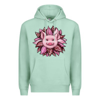 Seafoam sunflower leopard Premium Hoodie - JahusDesignShop