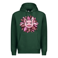 Sports Green sunflower leopard Premium Hoodie - JahusDesignShop