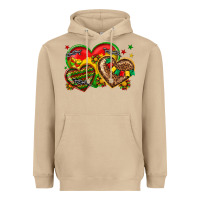 Mushroom juneteenth heart Heavyweight Hoodie - texasbilliewilder