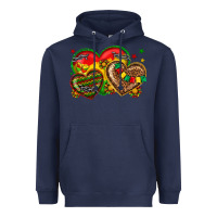 Navy juneteenth heart Heavyweight Hoodie - texasbilliewilder