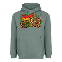 Sage juneteenth heart Heavyweight Hoodie - texasbilliewilder