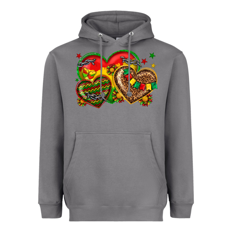 Juneteenth Heart Heavyweight Hoodie by texasbilliewilder | Teevron